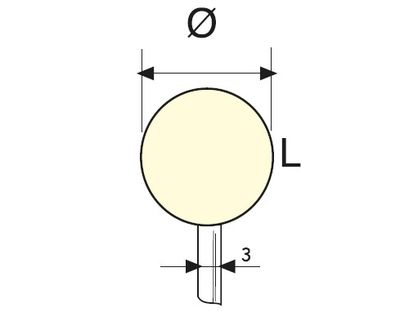 B Tipi Saplı Parlatma Keçesi - 1