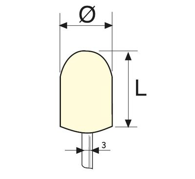 C Tipi Saplı Parlatma Keçesi - 1