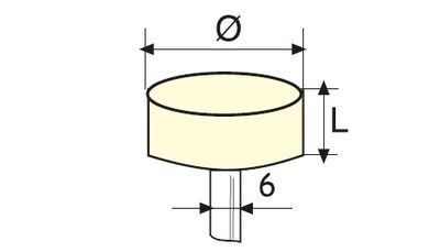 E6 Tipi Saplı Parlatma Keçesi - 1