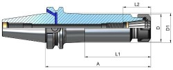 Pens Başlığı Pens DIN 6499 ER Tipi (Form ADB) 4 - 3